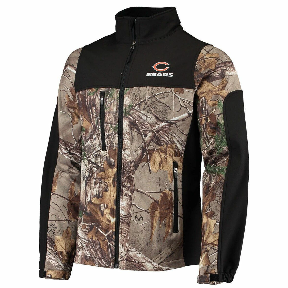 Dunbrooke Men's Realtree Camo/Black Chicago Bears Circle Hunter Softshell Full-Zip Jacket 5 Dunbrooke Men's Realtree Camo/Black Chicago Bears Circle Hunter Softshell Full-Zip Jacket - Image 3