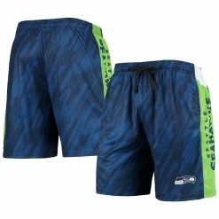 Men's FOCO College Navy Seattle Seahawks Static Mesh Shorts