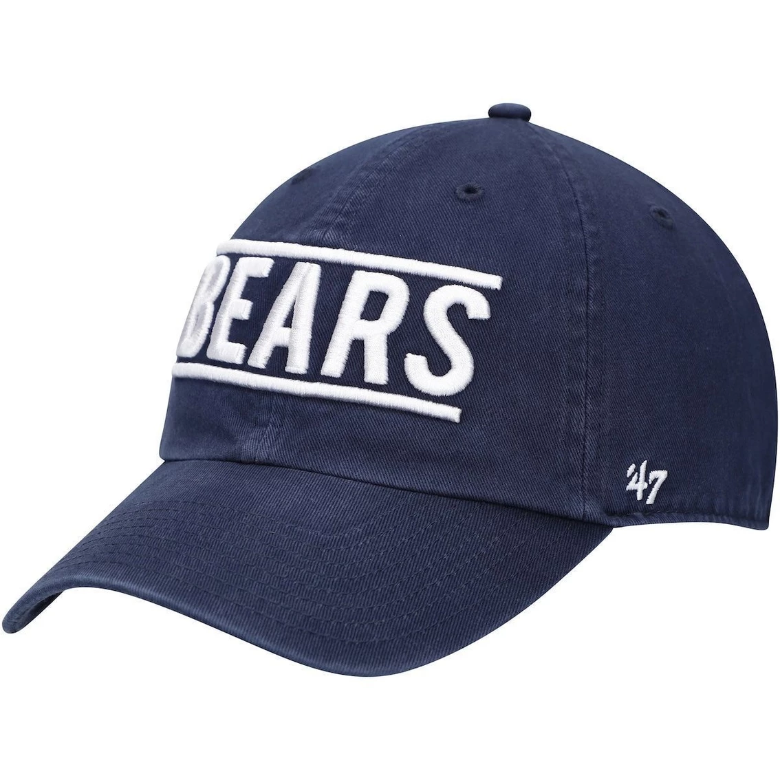 '47 Men's Navy Chicago Bears Clean Up Script Adjustable Hat 4 '47 Men's Navy Chicago Bears Clean Up Script Adjustable Hat - Image 2