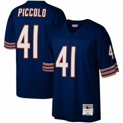 Mitchell & Ness Men's Brian Piccolo Navy Chicago Bears Legacy Replica Jersey