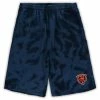 Profile Men's Navy Chicago Bears Big & Tall Tie-Dye Shorts