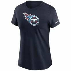 Nike Women's Navy Tennessee Titans Logo Essential T-Shirt -Fanatics DSCO1136780439 1320 ALT2
