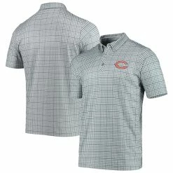 Antigua Men's Gray/Navy Chicago Bears Deliver Button-Down Polo