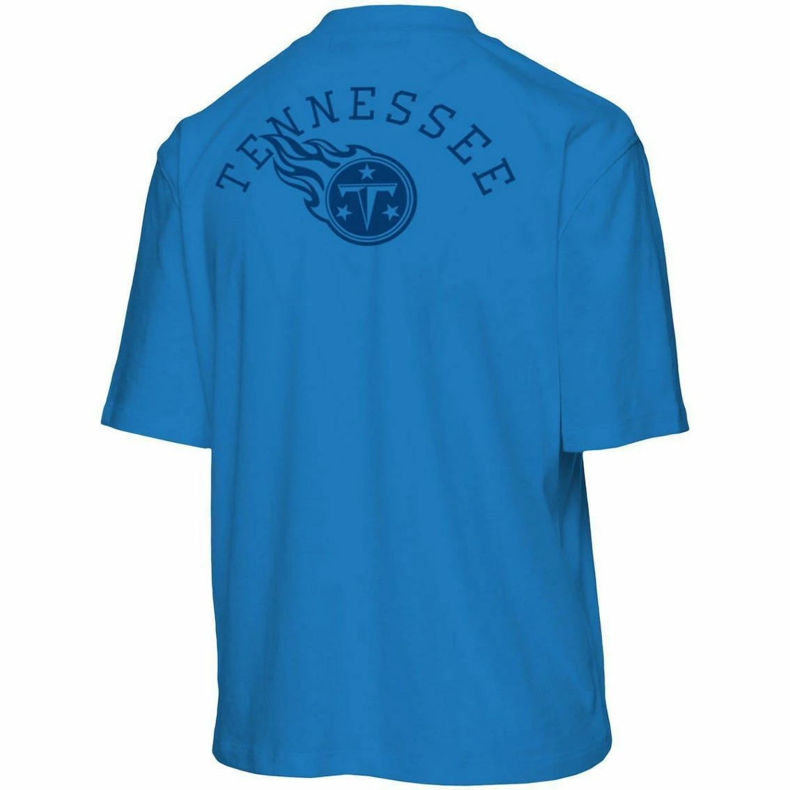 Junk Food Women's Blue Tennessee Titans Half-Sleeve Mock Neck T-Shirt 6 Junk Food Women's Blue Tennessee Titans Half-Sleeve Mock Neck T-Shirt - Image 4