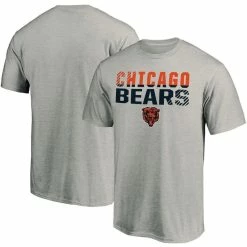 Fanatics Branded Men's Heathered Gray Chicago Bears Fade Out T-Shirt