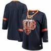 Starter Women's Navy Chicago Bears Lead Game Lace-Up V-Neck 3/4-Sleeve T-Shirt 1 Starter Women's Navy Chicago Bears Lead Game Lace-Up V-Neck 3/4-Sleeve T-Shirt -Fanatics DSCO1136782337 1320