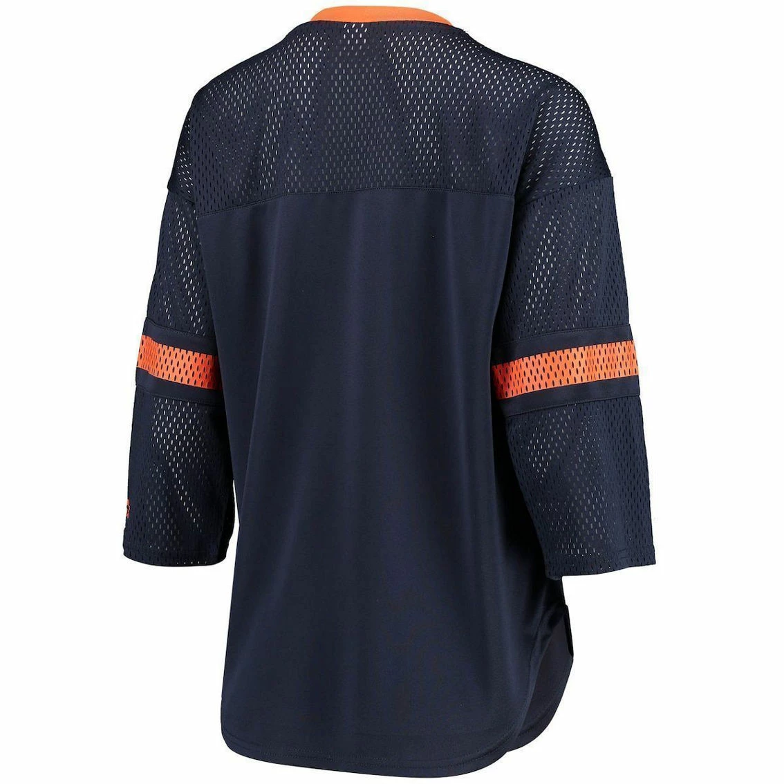 Starter Women's Navy Chicago Bears Lead Game Lace-Up V-Neck 3/4-Sleeve T-Shirt 6 Starter Women's Navy Chicago Bears Lead Game Lace-Up V-Neck 3/4-Sleeve T-Shirt - Image 4