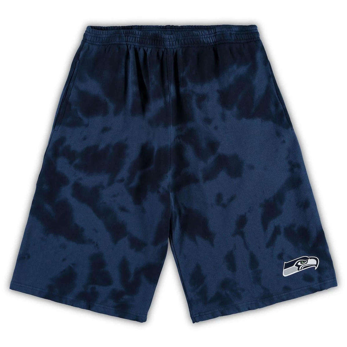 Profile Men's College Navy Seattle Seahawks Big & Tall Tie-Dye Shorts 3 Profile Men's College Navy Seattle Seahawks Big & Tall Tie-Dye Shorts