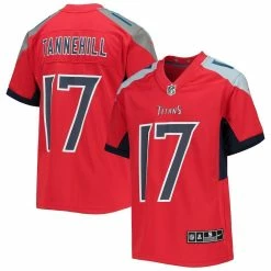 Nike Youth Ryan Tannehill Red Tennessee Titans Inverted Team Game Jersey