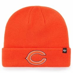 '47 Men's Orange Chicago Bears Secondary Basic Cuffed Knit Hat
