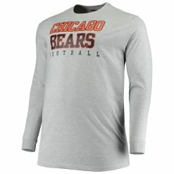 Fanatics Branded Men's Heathered Gray Chicago Bears Big & Tall Practice Long Sleeve T-Shirt 8 Fanatics Branded Men's Heathered Gray Chicago Bears Big & Tall Practice Long Sleeve T-Shirt -Fanatics DSCO1136783184 1927 ALT2