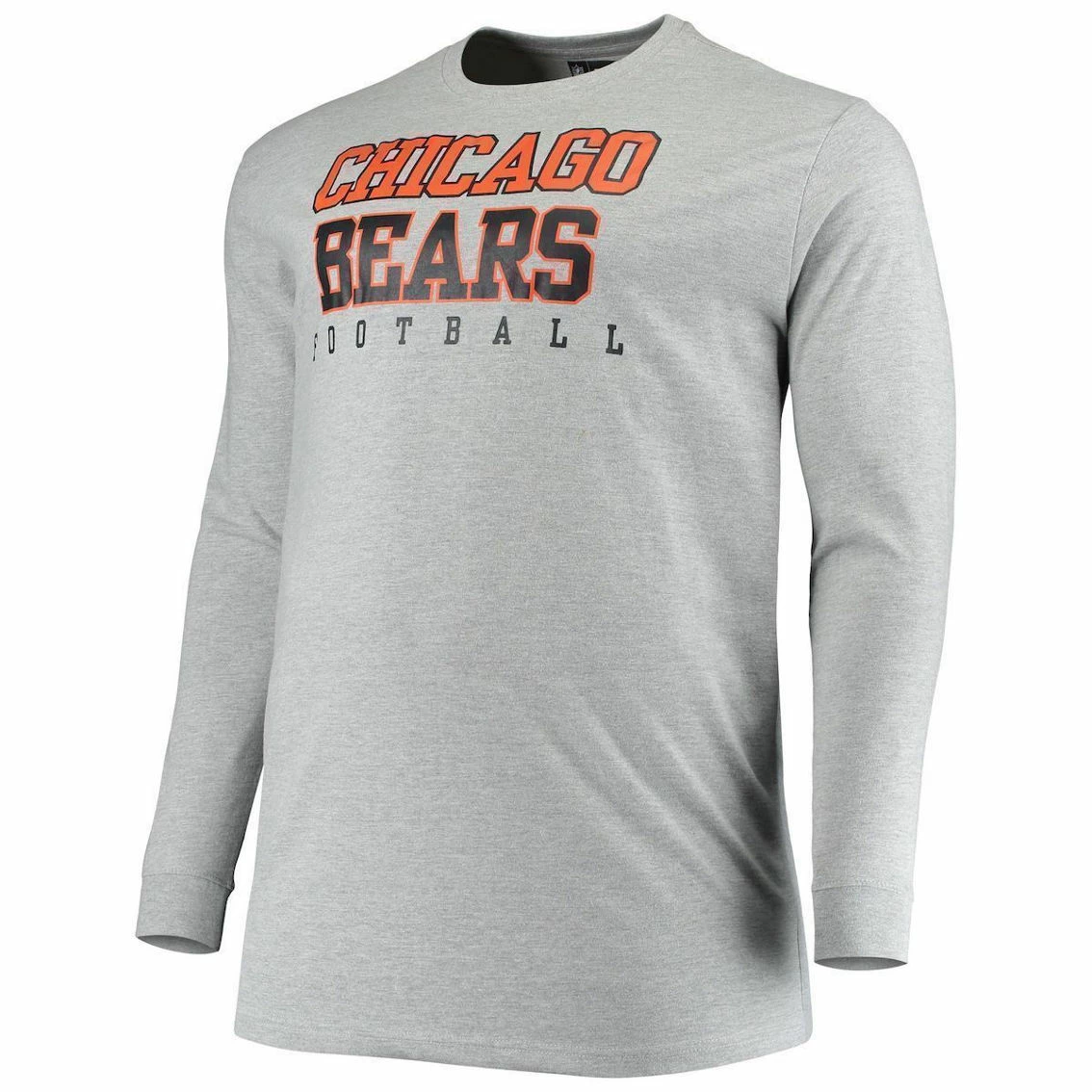 Fanatics Branded Men's Heathered Gray Chicago Bears Big & Tall Practice Long Sleeve T-Shirt 5 Fanatics Branded Men's Heathered Gray Chicago Bears Big & Tall Practice Long Sleeve T-Shirt - Image 3