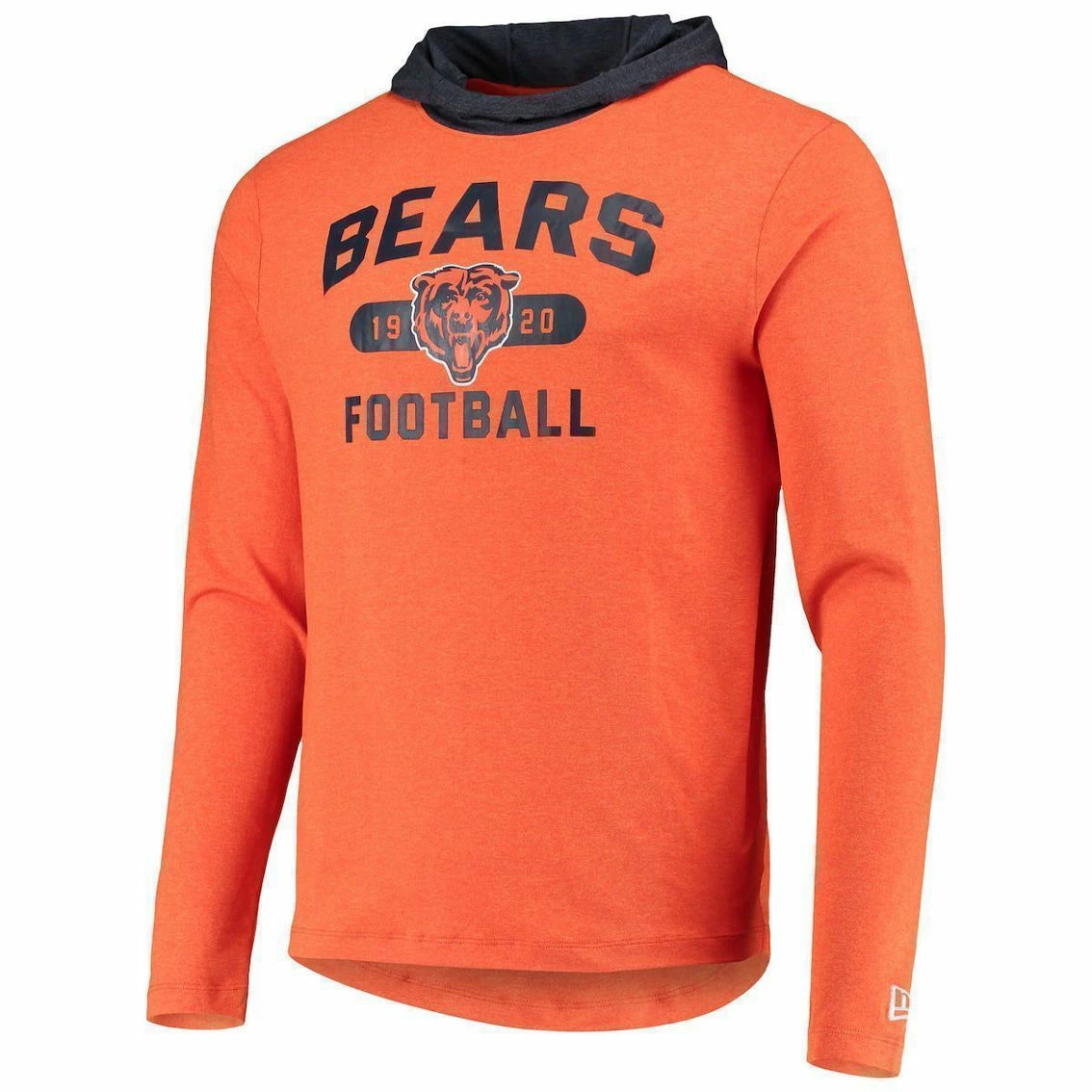 New Era Men's Orange/Navy Chicago Bears Active Block Hoodie Long Sleeve T-Shirt 5 New Era Men's Orange/Navy Chicago Bears Active Block Hoodie Long Sleeve T-Shirt - Image 3