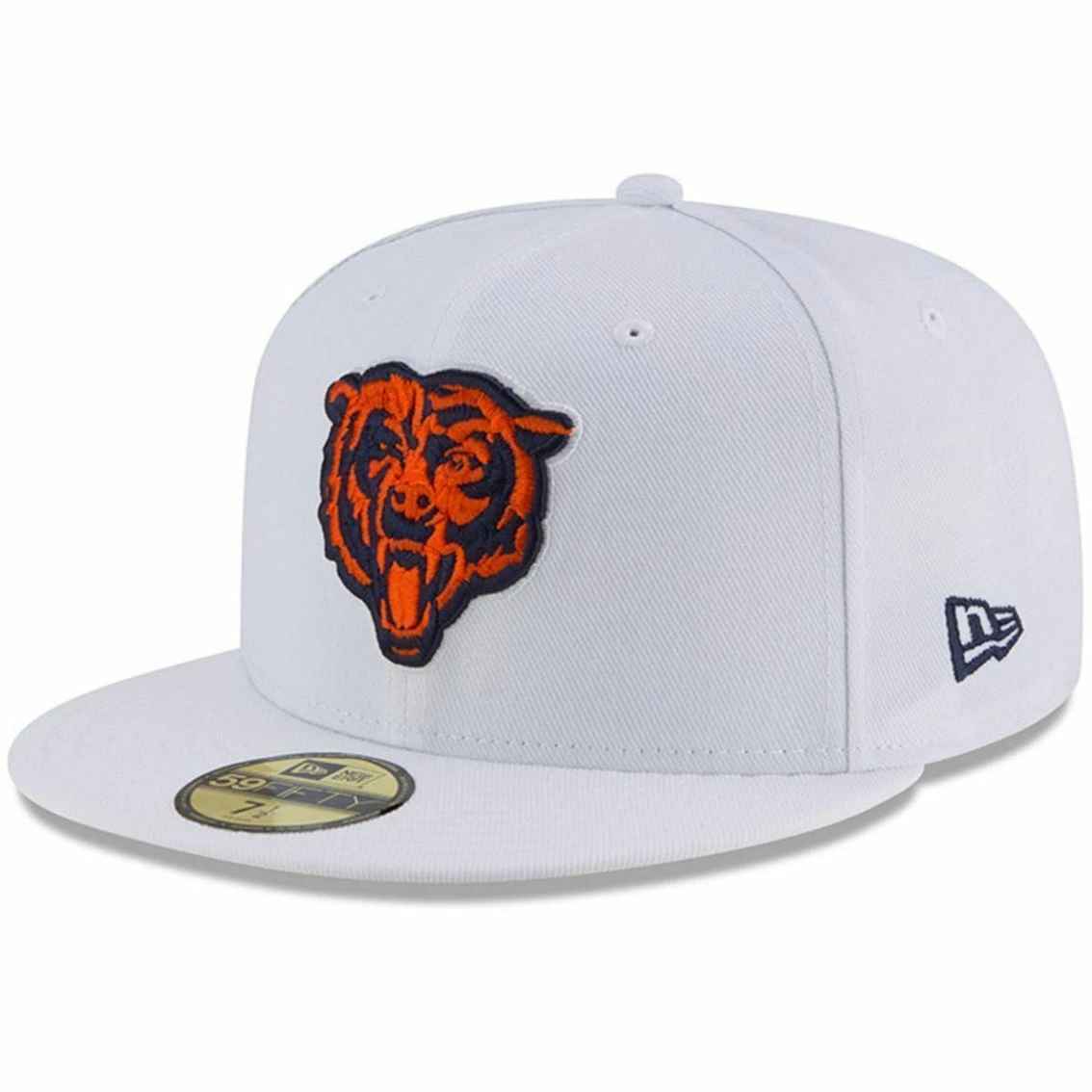Men's New Era White Chicago Bears Secondary Logo Omaha 59FIFTY Fitted Hat 4 Men's New Era White Chicago Bears Secondary Logo Omaha 59FIFTY Fitted Hat - Image 2