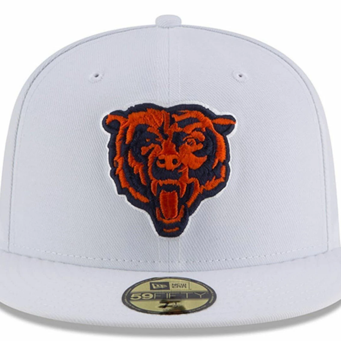 Men's New Era White Chicago Bears Secondary Logo Omaha 59FIFTY Fitted Hat 5 Men's New Era White Chicago Bears Secondary Logo Omaha 59FIFTY Fitted Hat - Image 3