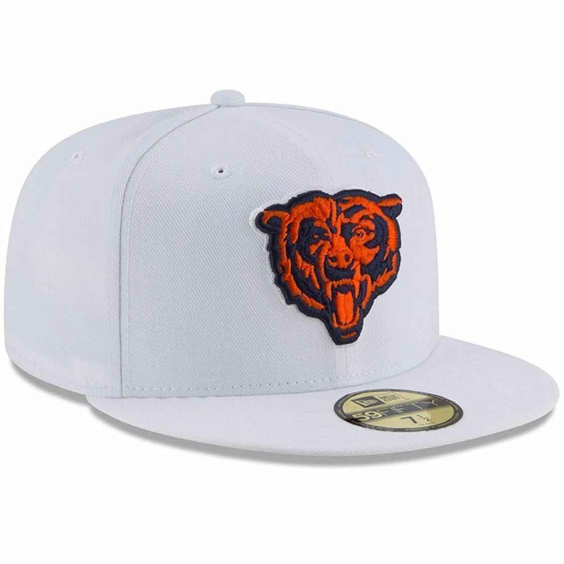 Men's New Era White Chicago Bears Secondary Logo Omaha 59FIFTY Fitted Hat 6 Men's New Era White Chicago Bears Secondary Logo Omaha 59FIFTY Fitted Hat - Image 4