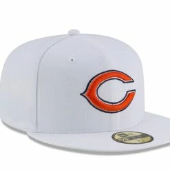 Men's New Era White Chicago Bears Primary Logo Omaha 59FIFTY Fitted Hat -Fanatics DSCO1136785095 3550 ALT3
