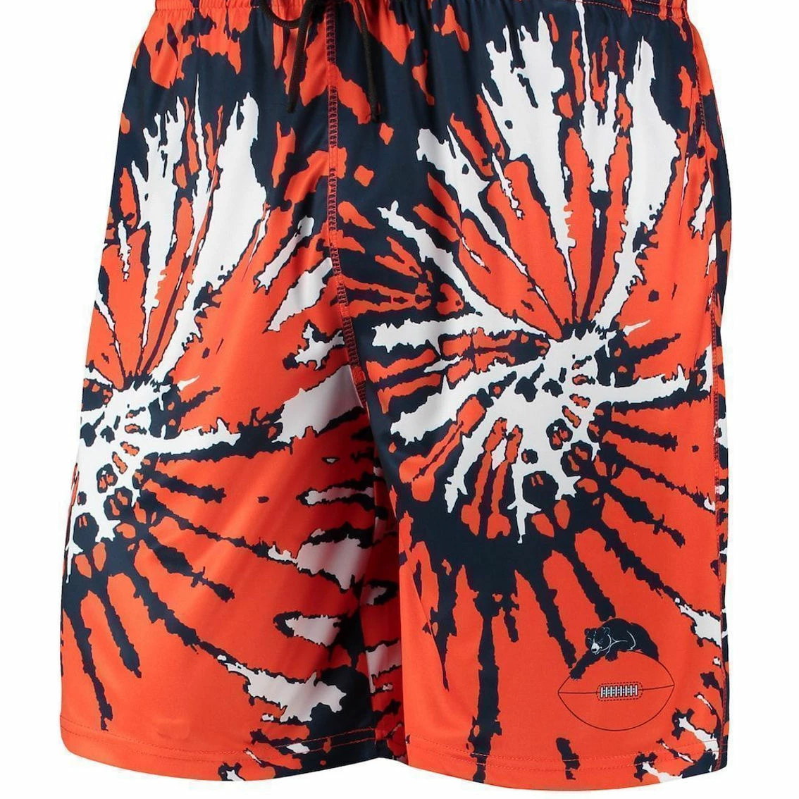 Men's FOCO Orange Chicago Bears Retro Static Mesh Lounge Shorts 5 Men's FOCO Orange Chicago Bears Retro Static Mesh Lounge Shorts - Image 3