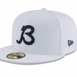 Men's New Era White Chicago Bears B Logo Omaha 59FIFTY Fitted Hat -Fanatics DSCO1136785421 3550 ALT1