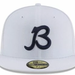 Men's New Era White Chicago Bears B Logo Omaha 59FIFTY Fitted Hat -Fanatics DSCO1136785421 3550 ALT2