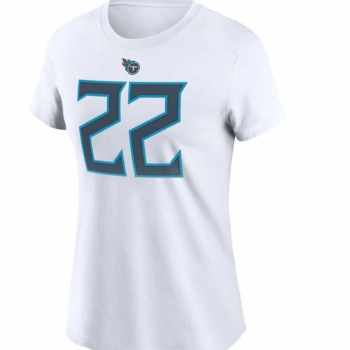 Nike Women's Derrick Henry White Tennessee Titans Player Name & Number T-Shirt 5 Nike Women's Derrick Henry White Tennessee Titans Player Name & Number T-Shirt - Image 3