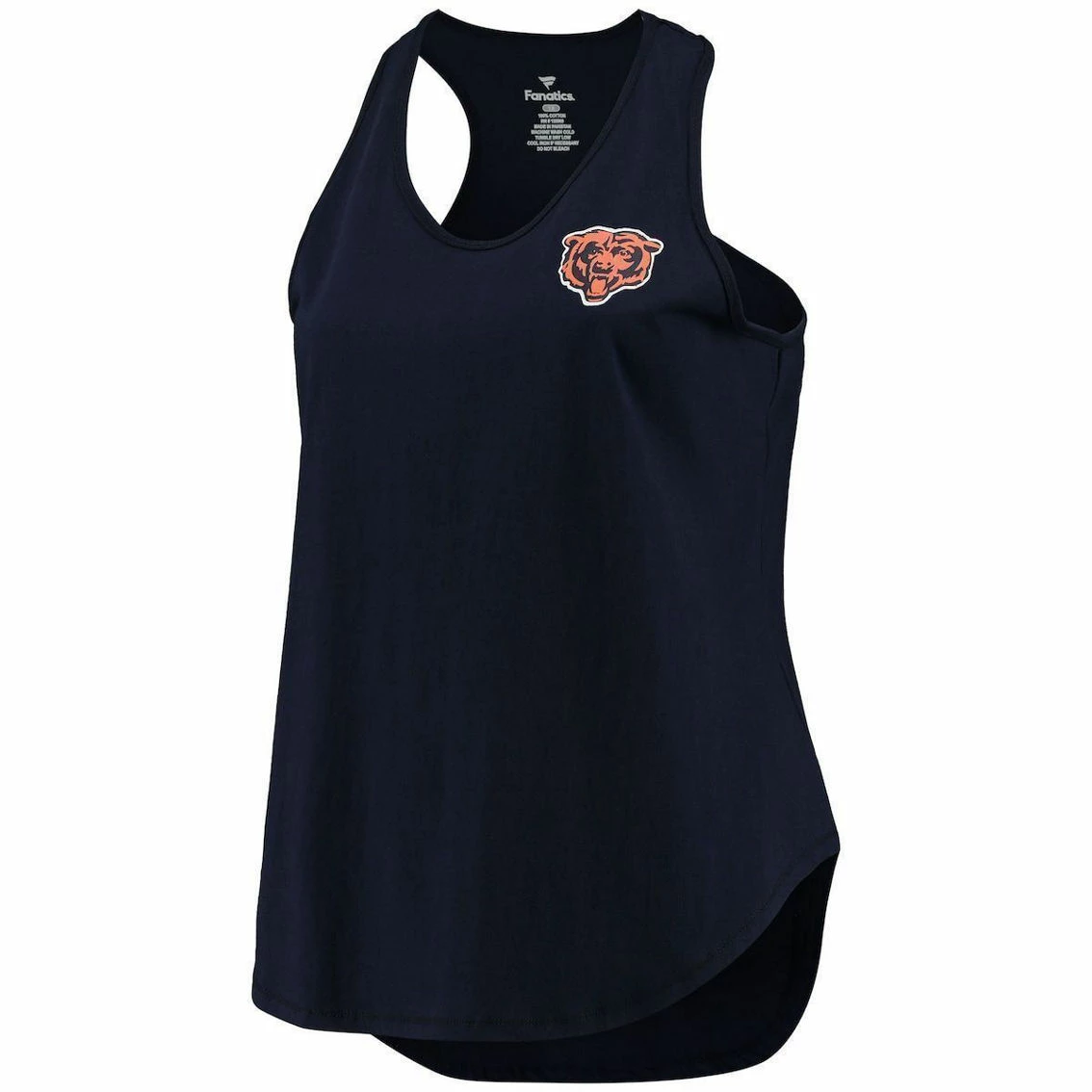 Fanatics Branded Women's Navy Chicago Bears Plus Size Logo Racerback Tank Top 5 Fanatics Branded Women's Navy Chicago Bears Plus Size Logo Racerback Tank Top - Image 3