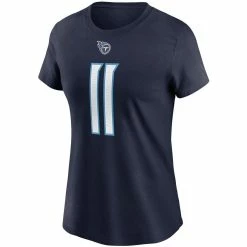 Nike Women's AJ Brown Navy Tennessee Titans Name & Number T-Shirt 8 Nike Women's AJ Brown Navy Tennessee Titans Name & Number T-Shirt -Fanatics DSCO1136785995 BROWBL ALT2