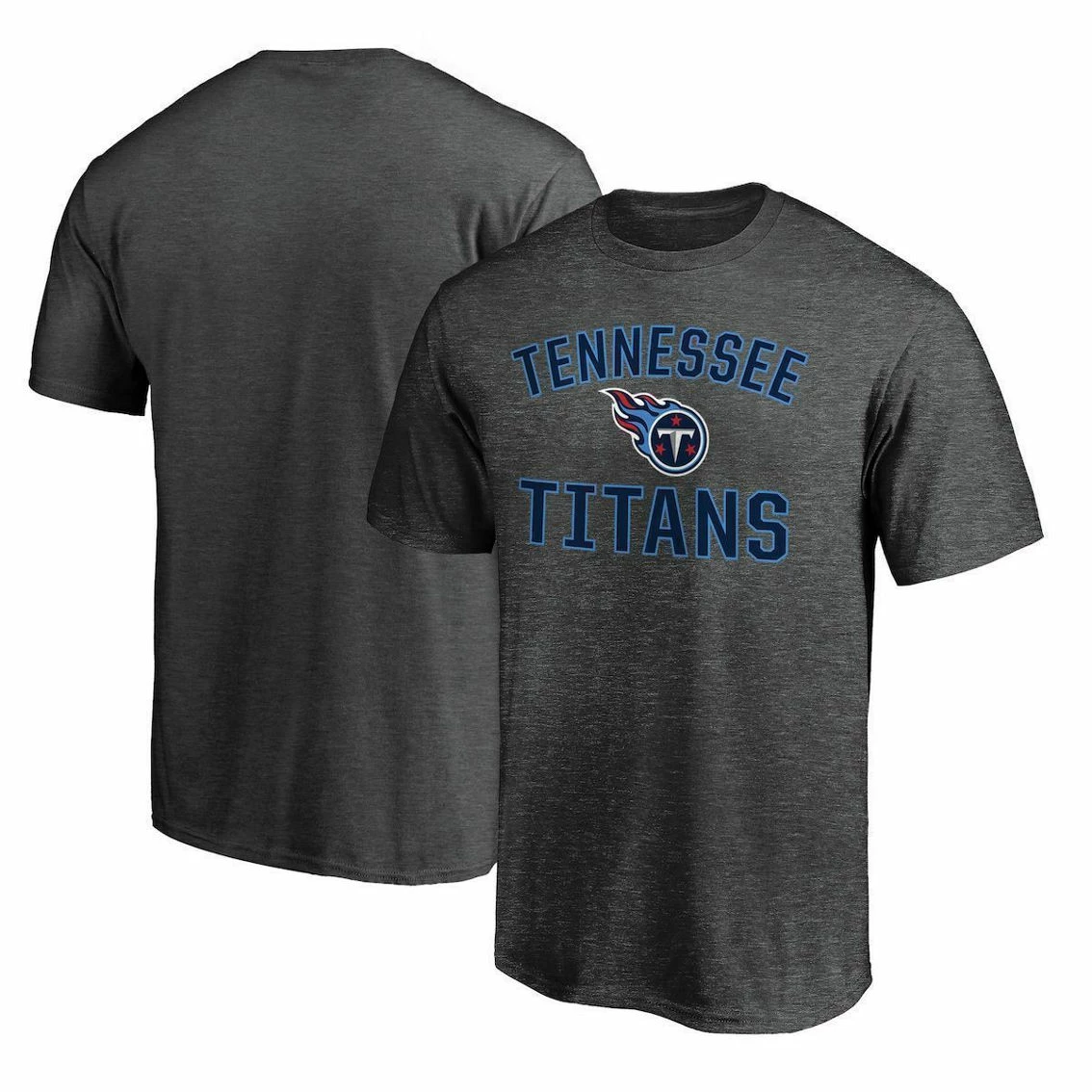 Fanatics Branded Men's Heathered Charcoal Tennessee Titans Logo Big & Tall Victory Arch T-Shirt 4 Fanatics Branded Men's Heathered Charcoal Tennessee Titans Logo Big & Tall Victory Arch T-Shirt - Image 2