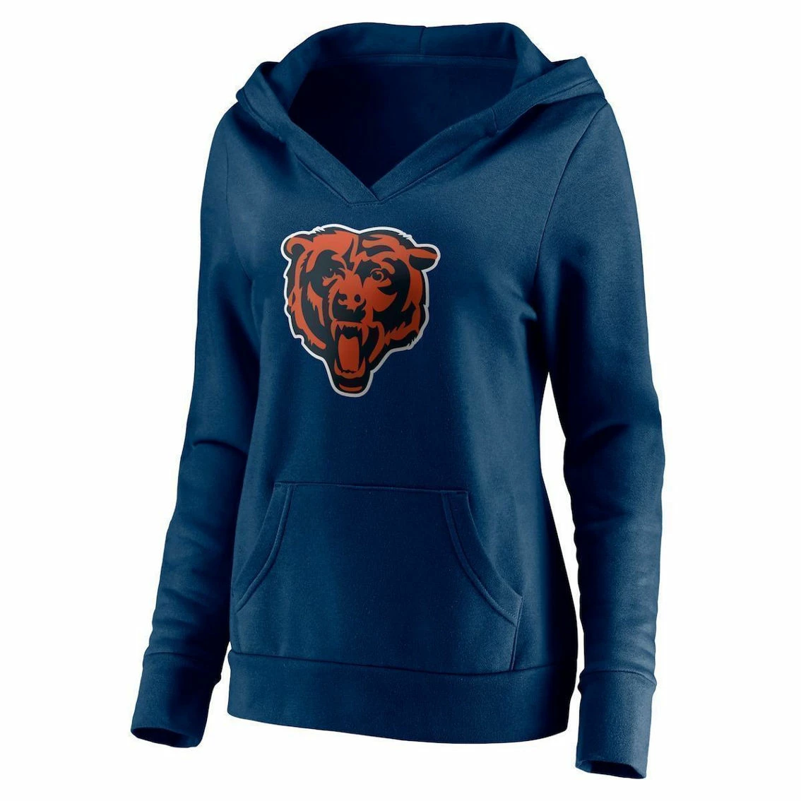 Fanatics Branded Women's Justin Fields Navy Chicago Bears Player Icon Name & Number V-Neck Pullover Hoodie 5 Fanatics Branded Women's Justin Fields Navy Chicago Bears Player Icon Name & Number V-Neck Pullover Hoodie - Image 3