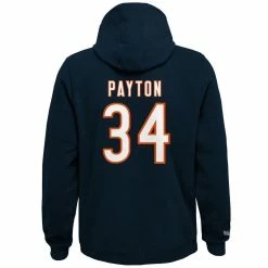 Youth Mitchell & Ness Walter Payton Navy Chicago Bears Retired Player Name & Number Fleece Pullover Hoodie -Fanatics DSCO1136788836 1320 ALT3