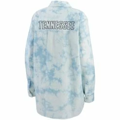 WEAR By Erin Andrews Women's Denim Tennessee Titans Chambray Acid-Washed Long Sleeve Button-Up Shirt 9 WEAR By Erin Andrews Women's Denim Tennessee Titans Chambray Acid-Washed Long Sleeve Button-Up Shirt -Fanatics DSCO1136789172 1256 ALT3