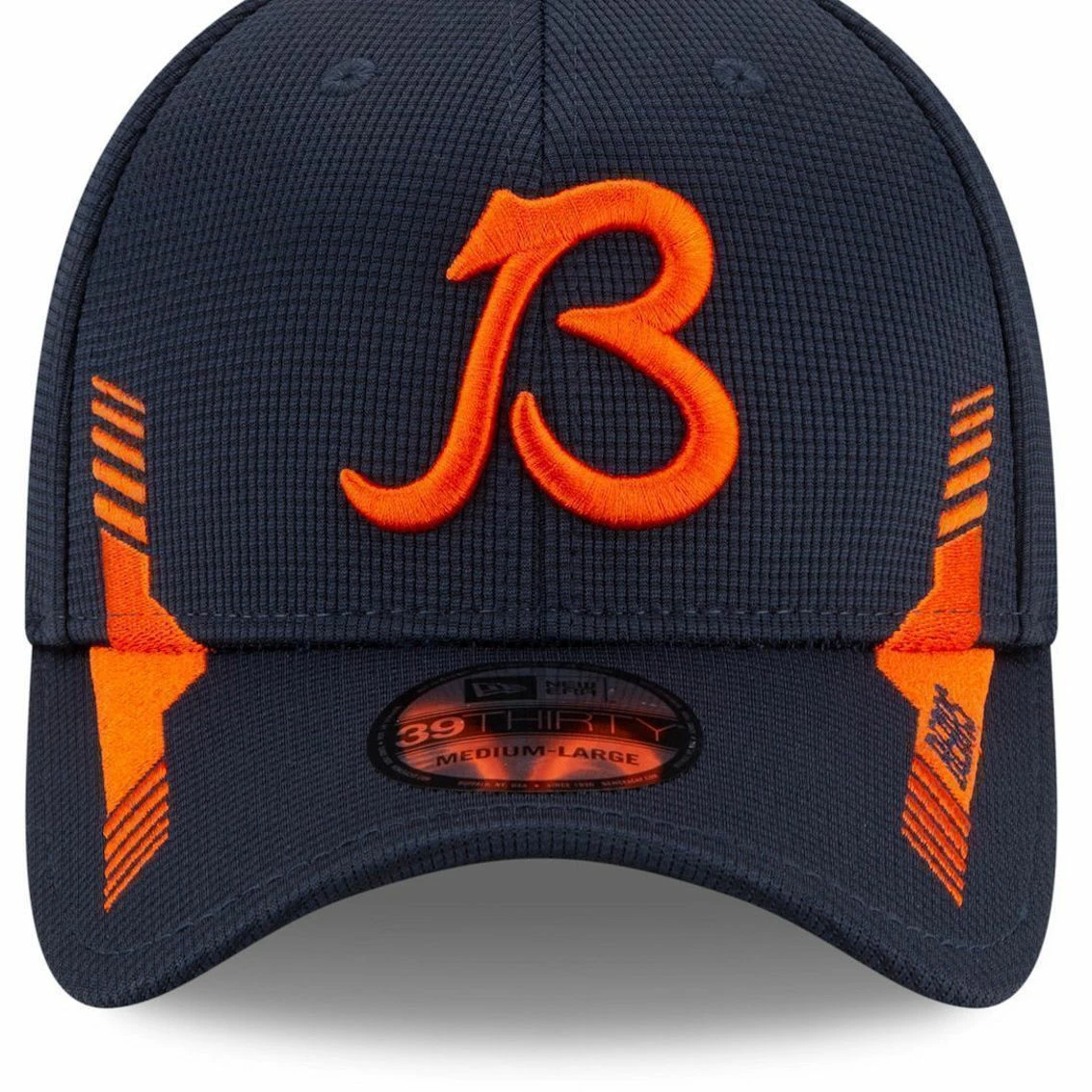 New Era Men's Navy Chicago Bears 2021 NFL Sideline Home B 39THIRTY Flex Hat 5 New Era Men's Navy Chicago Bears 2021 NFL Sideline Home B 39THIRTY Flex Hat - Image 3