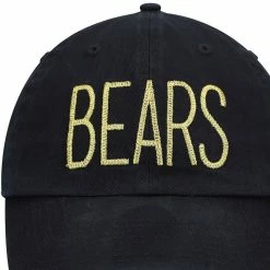 '47 Women's Black Chicago Bears Shimmer Text Clean Up Adjustable Hat 8 '47 Women's Black Chicago Bears Shimmer Text Clean Up Adjustable Hat -Fanatics DSCO1136789940 1007 ALT2