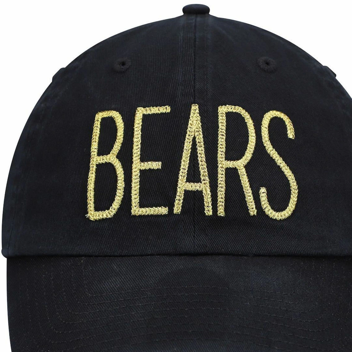 '47 Women's Black Chicago Bears Shimmer Text Clean Up Adjustable Hat 5 '47 Women's Black Chicago Bears Shimmer Text Clean Up Adjustable Hat - Image 3
