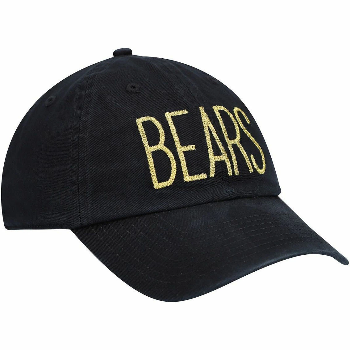 '47 Women's Black Chicago Bears Shimmer Text Clean Up Adjustable Hat 6 '47 Women's Black Chicago Bears Shimmer Text Clean Up Adjustable Hat - Image 4