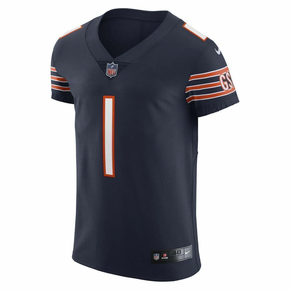 Nike Men's Justin Fields Navy Chicago Bears Vapor Elite Jersey 5 Nike Men's Justin Fields Navy Chicago Bears Vapor Elite Jersey - Image 3