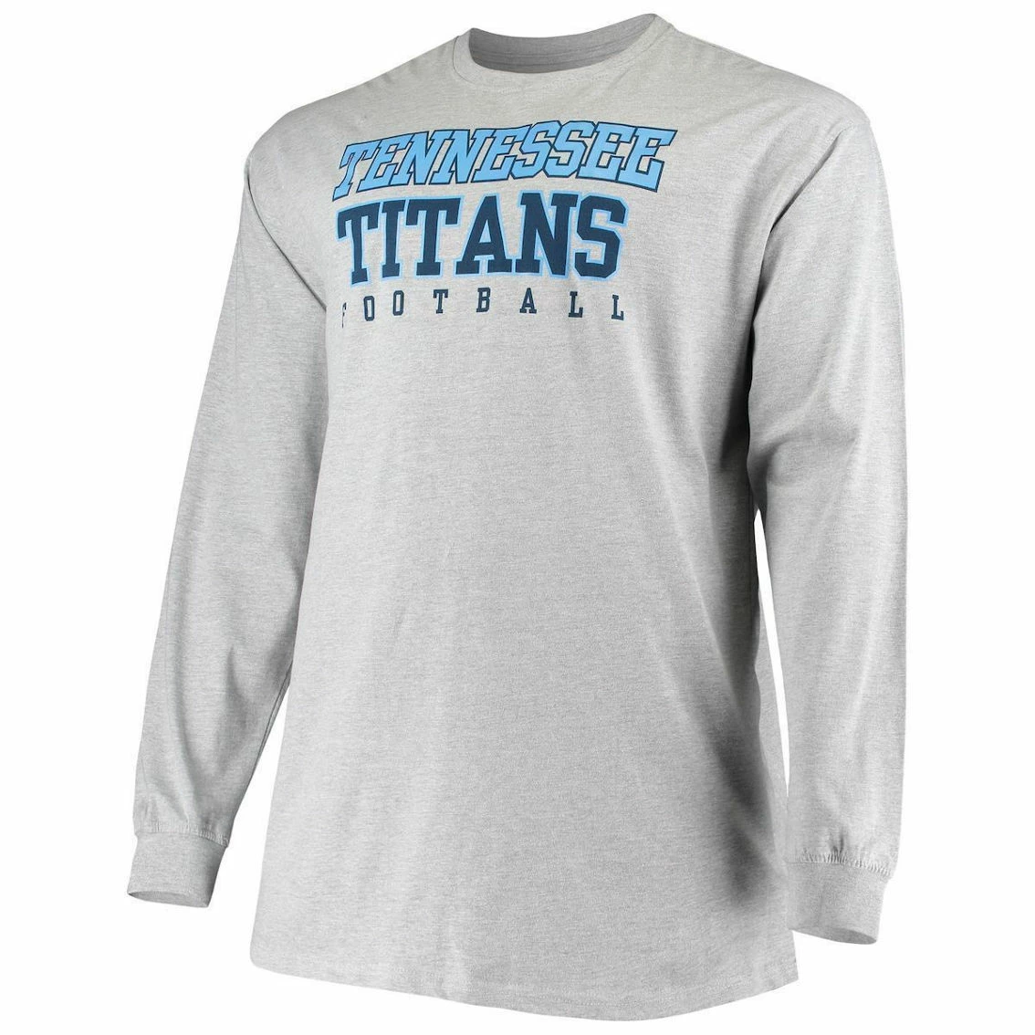 Fanatics Branded Men's Heathered Gray Tennessee Titans Big & Tall Practice Long Sleeve T-Shirt 5 Fanatics Branded Men's Heathered Gray Tennessee Titans Big & Tall Practice Long Sleeve T-Shirt - Image 3