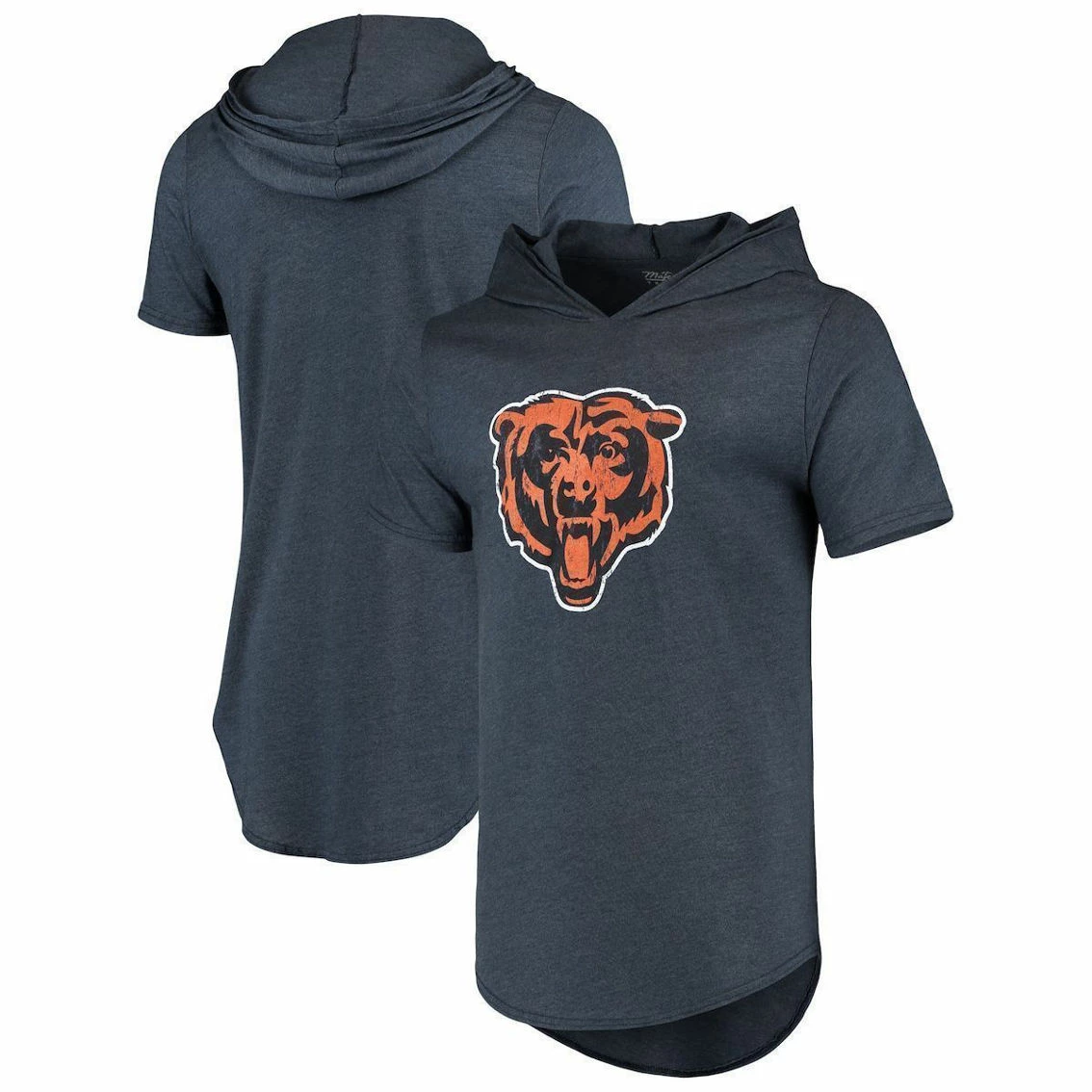 Majestic Threads Men's Threads Navy Chicago Bears Primary Logo Tri-Blend Hoodie T-Shirt 4 Majestic Threads Men's Threads Navy Chicago Bears Primary Logo Tri-Blend Hoodie T-Shirt - Image 2