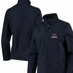 Dunbrooke Women's Navy Chicago Bears Full-Zip Sonoma Softshell Jacket