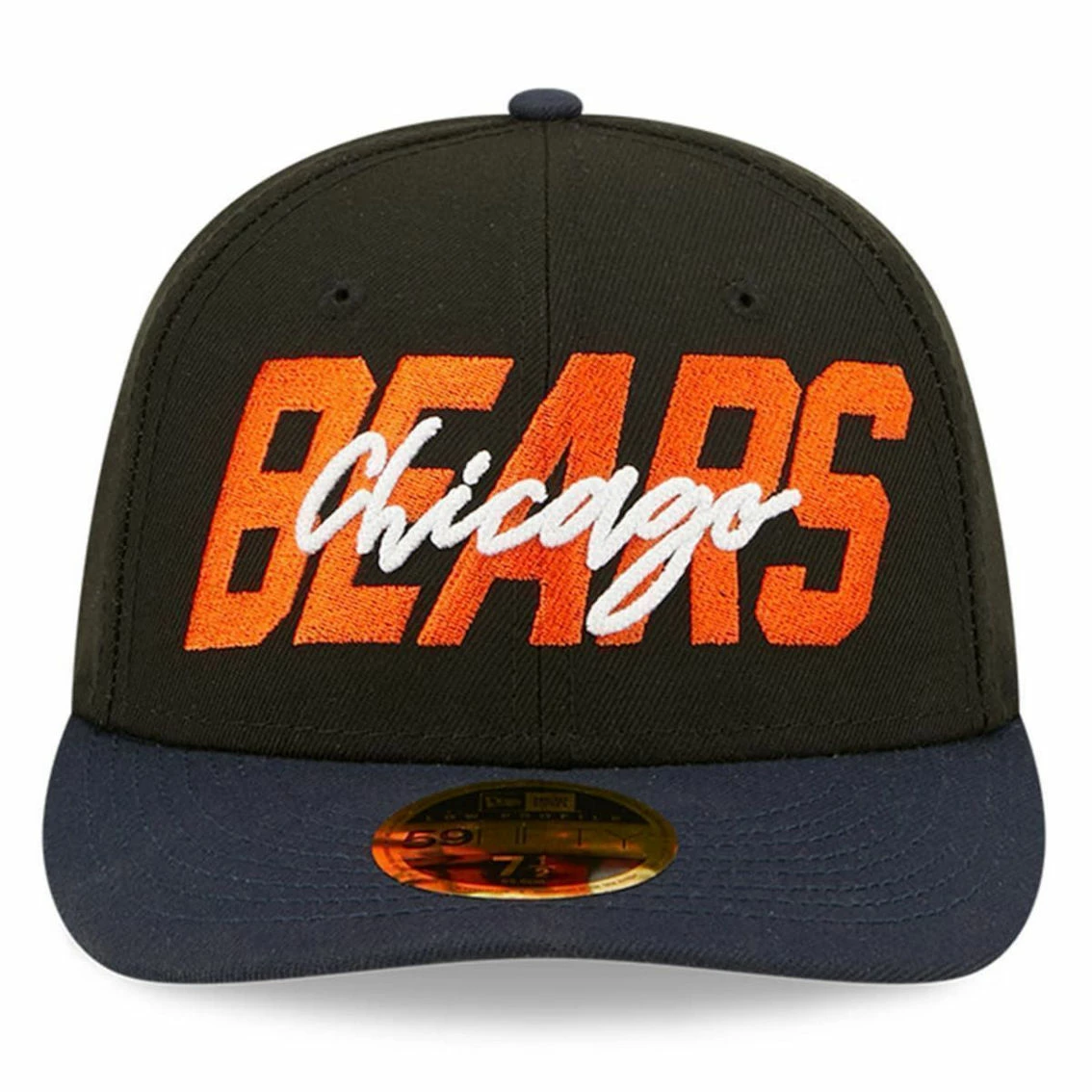 New Era Men's Black/Navy Chicago Bears 2022 NFL Draft Low 59FIFTY Fitted Hat 5 New Era Men's Black/Navy Chicago Bears 2022 NFL Draft Low 59FIFTY Fitted Hat - Image 3