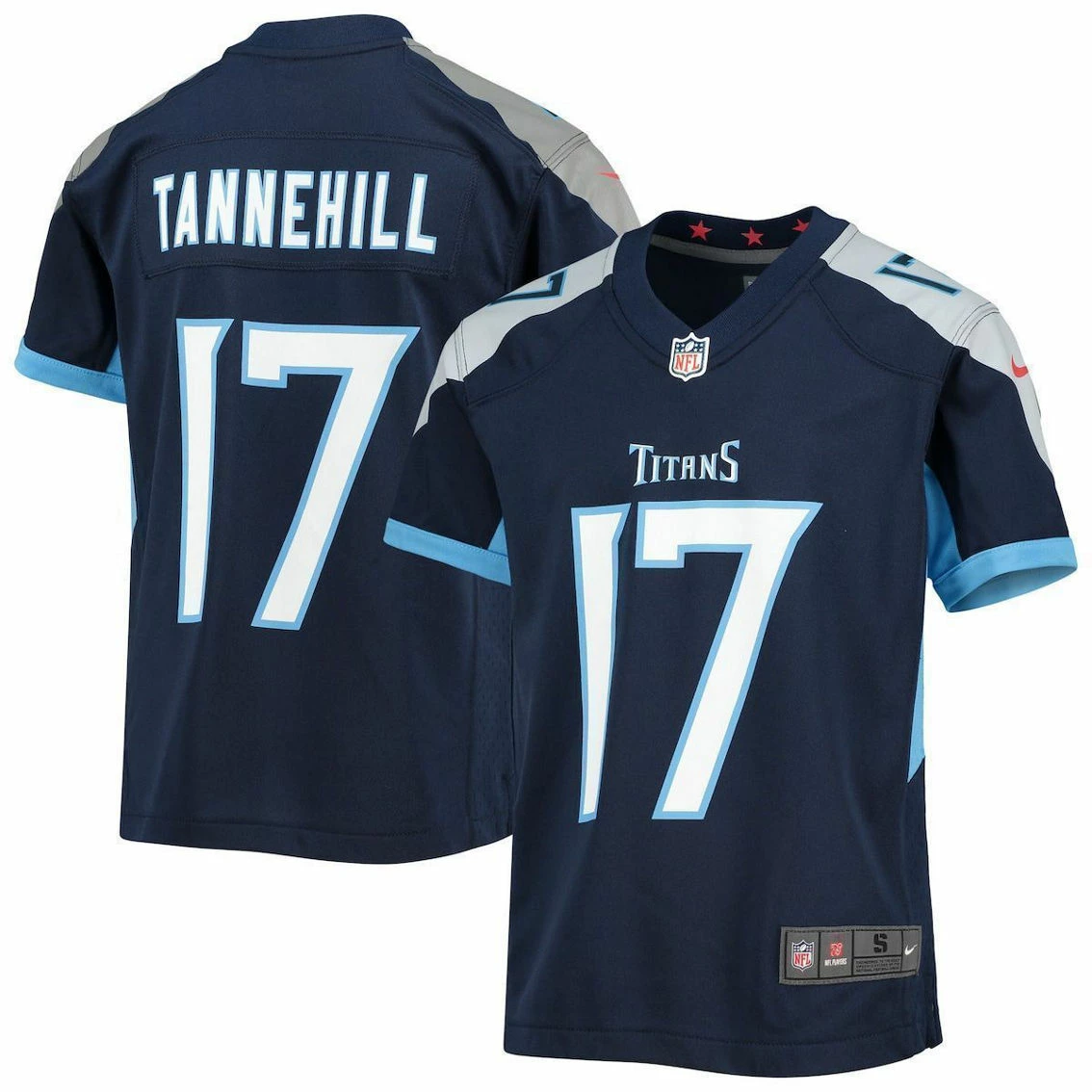 Nike Youth Ryan Tannehill Navy Tennessee Titans Game Jersey 4 Nike Youth Ryan Tannehill Navy Tennessee Titans Game Jersey - Image 2