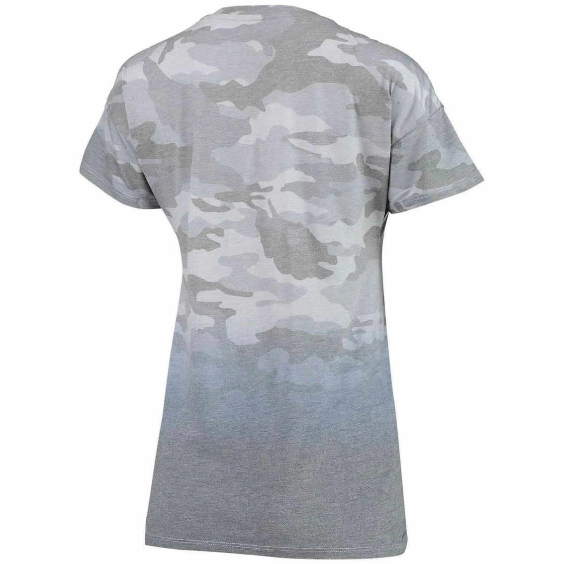 Outerstuff Juniors Gray/Navy Chicago Bears Beth Camo Dip-Dye T-Shirt 6 Outerstuff Juniors Gray/Navy Chicago Bears Beth Camo Dip-Dye T-Shirt - Image 4