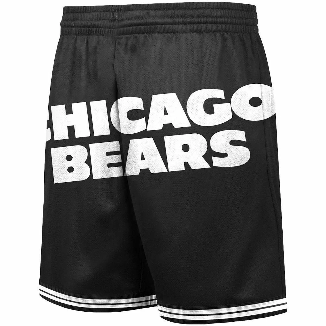 Mitchell & Ness Men's Black Chicago Bears Big Face 3.0 Fashion Shorts 5 Mitchell & Ness Men's Black Chicago Bears Big Face 3.0 Fashion Shorts - Image 3