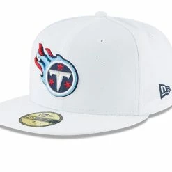 New Era Men's White Tennessee Titans Omaha 59FIFTY Fitted Hat