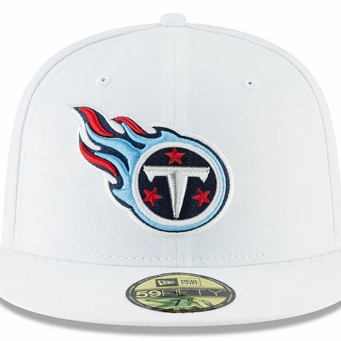 New Era Men's White Tennessee Titans Omaha 59FIFTY Fitted Hat 5 New Era Men's White Tennessee Titans Omaha 59FIFTY Fitted Hat - Image 3