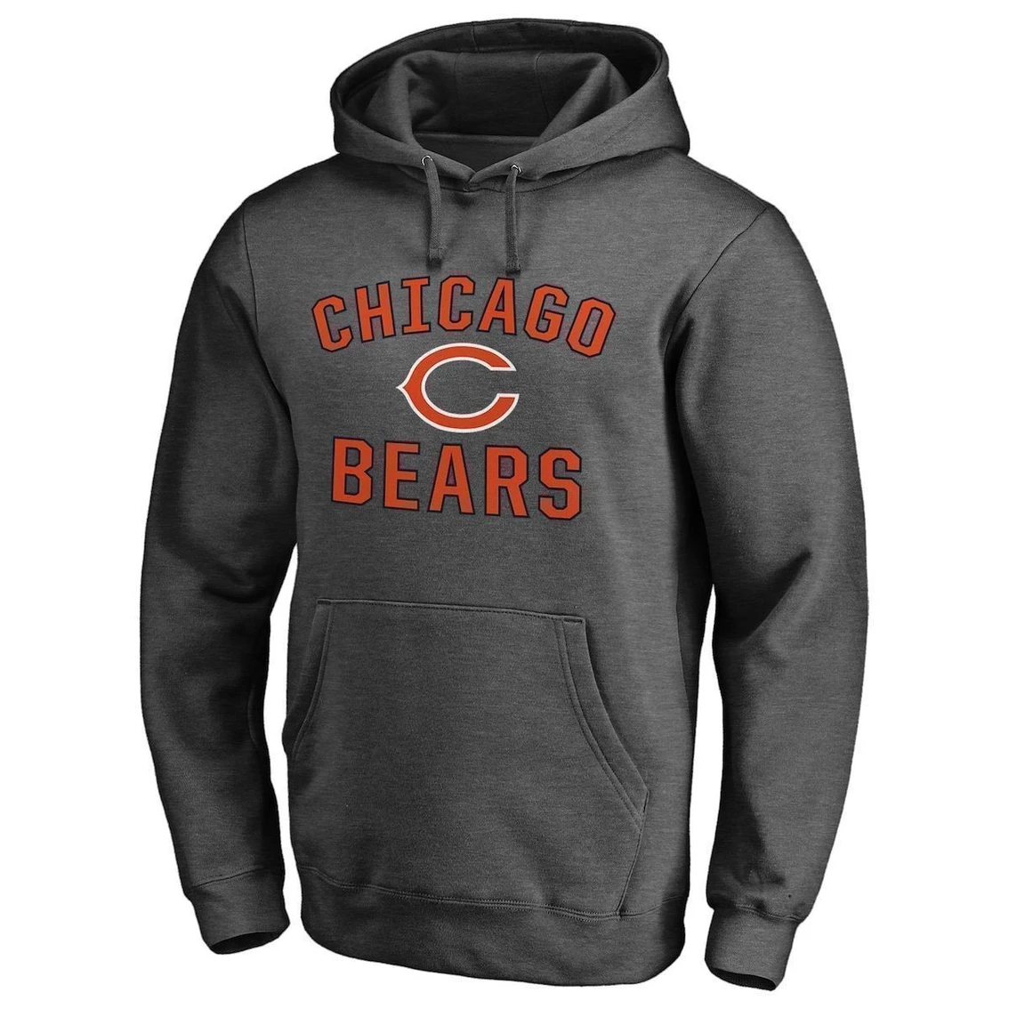 Fanatics Branded Men's Heather Charcoal Chicago Bears Victory Arch Team Fitted Pullover Hoodie 5 Fanatics Branded Men's Heather Charcoal Chicago Bears Victory Arch Team Fitted Pullover Hoodie - Image 3