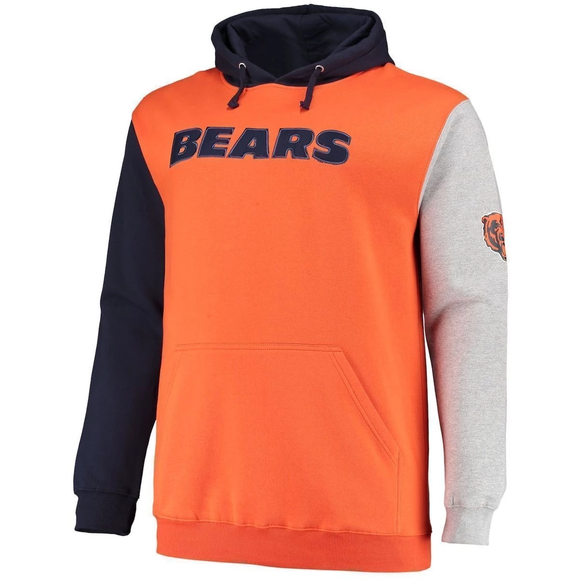 Profile Men's Navy/Orange Chicago Bears Big & Tall Pullover Hoodie 5 Profile Men's Navy/Orange Chicago Bears Big & Tall Pullover Hoodie - Image 3
