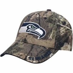 Men's '47 Mossy Oak Camo Seattle Seahawks Frost MVP Adjustable Hat