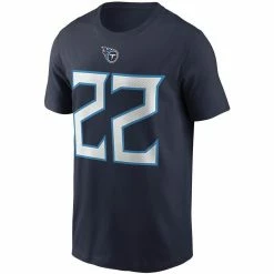 Nike Men's Derrick Henry Navy Tennessee Titans Name & Number T-Shirt 8 Nike Men's Derrick Henry Navy Tennessee Titans Name & Number T-Shirt -Fanatics DSCO1137144616 1320 ALT2