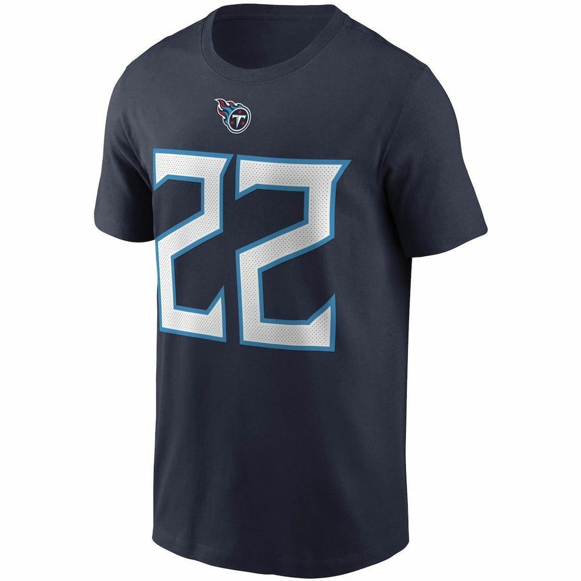 Nike Men's Derrick Henry Navy Tennessee Titans Name & Number T-Shirt 5 Nike Men's Derrick Henry Navy Tennessee Titans Name & Number T-Shirt - Image 3